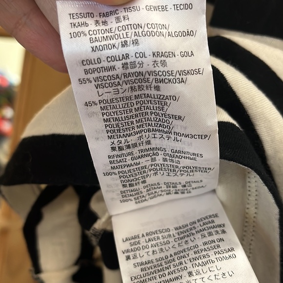 GUCCI Authentic Troumpe L’oeil 2016 Milan Top Sequin Collar Stripe Shirt Blouse - Picture 6 of 11